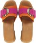LINA LOCCHI Slippers Dames 8961 Maat: 36 Materiaal: Suède Kleur: Oranje - Thumbnail 4