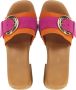 Lina Locchi Fuchsia Combi Pantoffels Multicolor Dames - Thumbnail 5