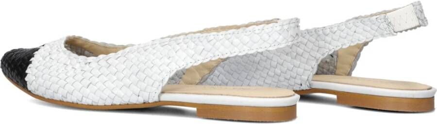 Lina Locchi Gevlochten Combi Ballerina Schoenen Wit