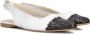LINA LOCCHI Ballerina Dames Gevlochten Combi Ballerina Maat: 36 Materiaal: Leer Kleur: Wit - Thumbnail 3