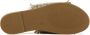 Lina Locchi Slippers Dames Sandalen Instappers Damesschoenen Leer Blokhak L1139 Goud - Thumbnail 8