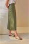 Lina Locchi Slippers Dames Sandalen Instappers Damesschoenen Leer Blokhak L1139 Goud - Thumbnail 10