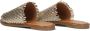 Lina Locchi Slippers Dames Sandalen Instappers Damesschoenen Leer Blokhak L1139 Goud - Thumbnail 4