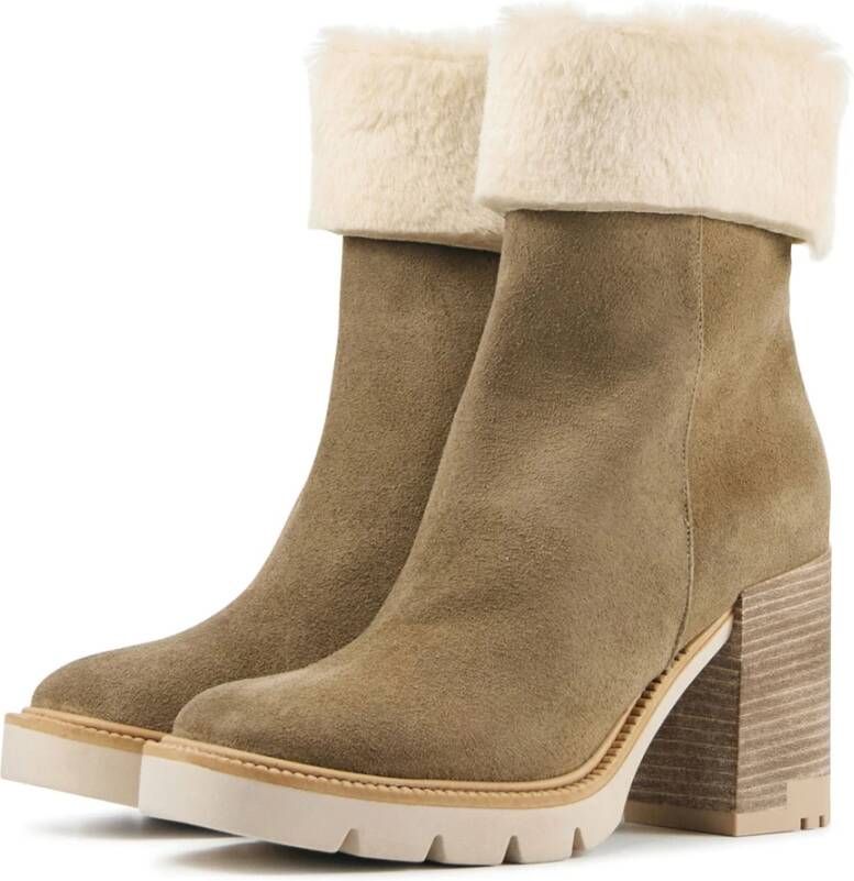 Lina Locchi Heeled Boots Beige Dames