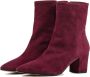 Lina Locchi Enkellaarsjes Dames Laarzen Damesschoenen Suède L1101 sue Bordeaux - Thumbnail 2