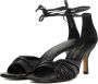 Lina Locchi Sandalen Dames Damesschoenen Leer Blokhak hoogte L1304 Zwart - Thumbnail 2