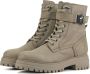 Lina Locchi Biker boots Dames Laarzen Damesschoenen Nubuck L1158 Grijs - Thumbnail 2