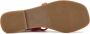Lina Locchi Sandalen Dames Damesschoenen Leer Blokhak hoogte L1285 Oranje - Thumbnail 6
