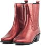 Lina Locchi Cowboylaarzen Dames Laarzen Damesschoenen Leer L1309 Rood - Thumbnail 2