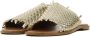 Lina Locchi Slippers Dames Sandalen Instappers Damesschoenen Leer Blokhak L1139 Goud - Thumbnail 2