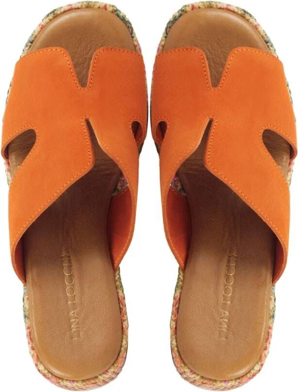 Lina Locchi Slippers Oranje Orange Dames