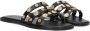 LINA LOCCHI Slippers Dames Led Slipper Met Studs Maat: 39 Materiaal: Leer Kleur: Zwart - Thumbnail 3