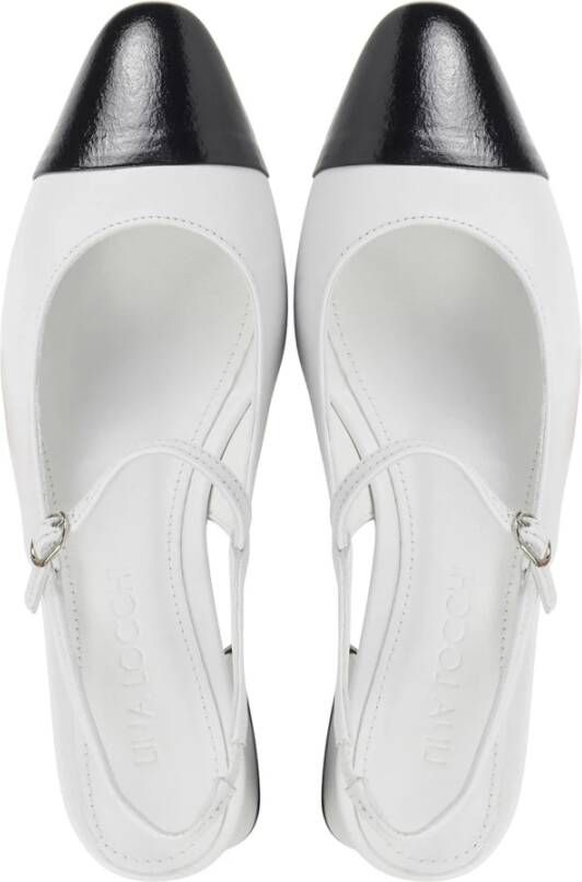 Lina Locchi Witte Ballerina Flats White Dames