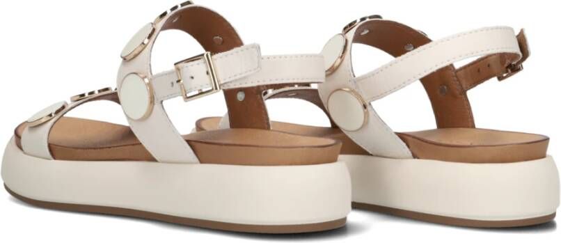 Lina Locchi Witte Gebroken Sandalen Beige Dames