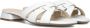 LINA LOCCHI Slippers Dames Led Knoop Slipper Maat: 39 Materiaal: Leer Kleur: Wit - Thumbnail 3