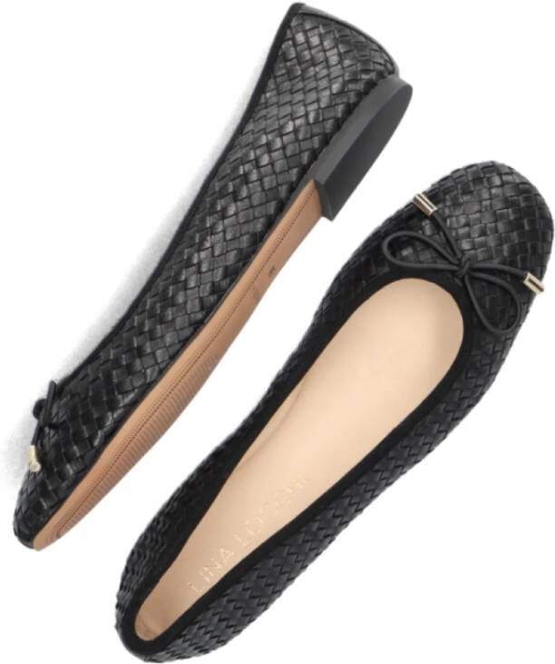 Lina Locchi Zwarte Ballerina Flats Black Dames