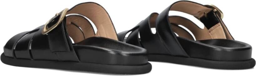 Lina Locchi Zwarte Pantoffels Black Dames