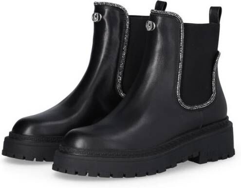 Liu Jo Chelsea Boots met Strasssteentjes Black Dames