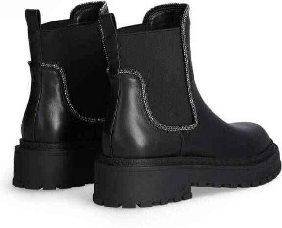 Liu Jo Chelsea Boots met Strasssteentjes Black Dames