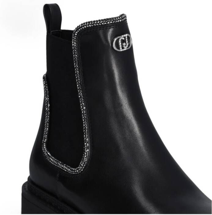 Liu Jo Chelsea Boots met Strasssteentjes Black Dames