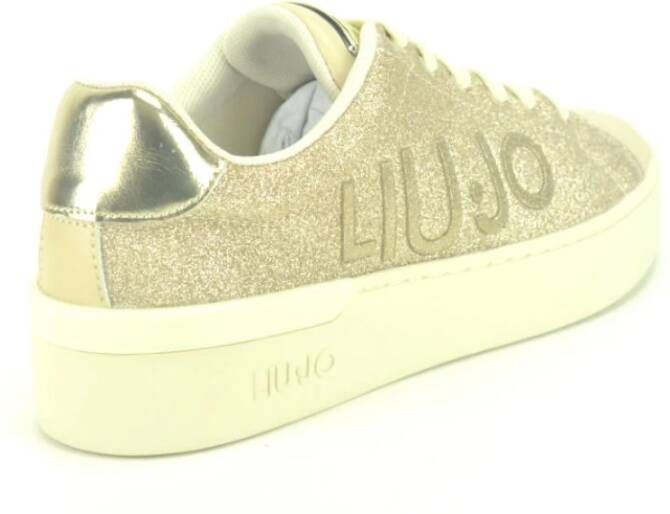 Liu Jo Beige Glitter Sneaker Beige Dames