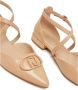 Liu Jo Beige Lage Sandalen met Metalen Details - Thumbnail 3