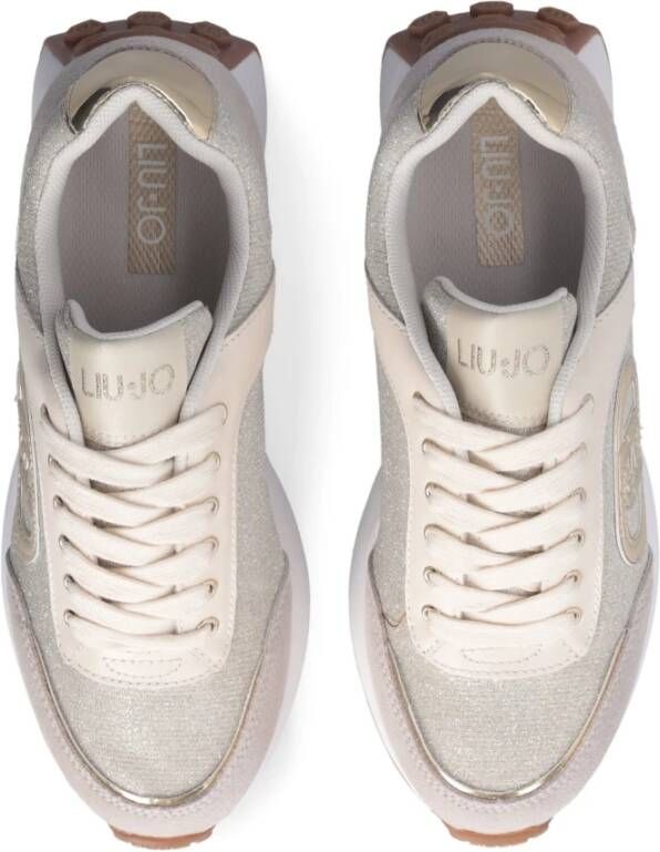 Liu Jo Beige Leren Platform Sneakers Lolo 17