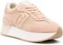 Liu Jo Beige Logo Sneakers met Suède en Mesh Panelen Beige Dames - Thumbnail 6