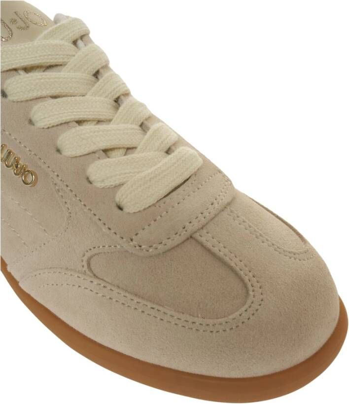Liu Jo Beige Sneakers Klassiek Laag-Top Ontwerp