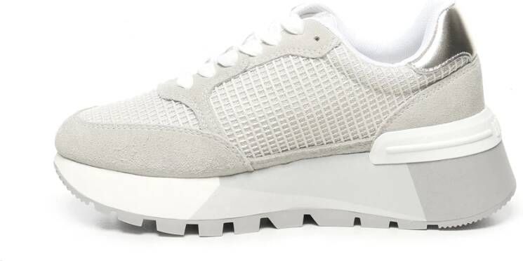 Liu Jo Beige Sneakers met Mesh Detail