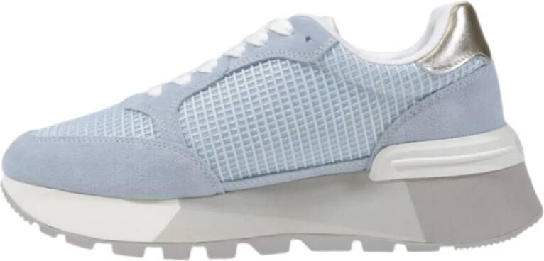 Liu Jo Blauwe Vetersneakers voor Vrouwen