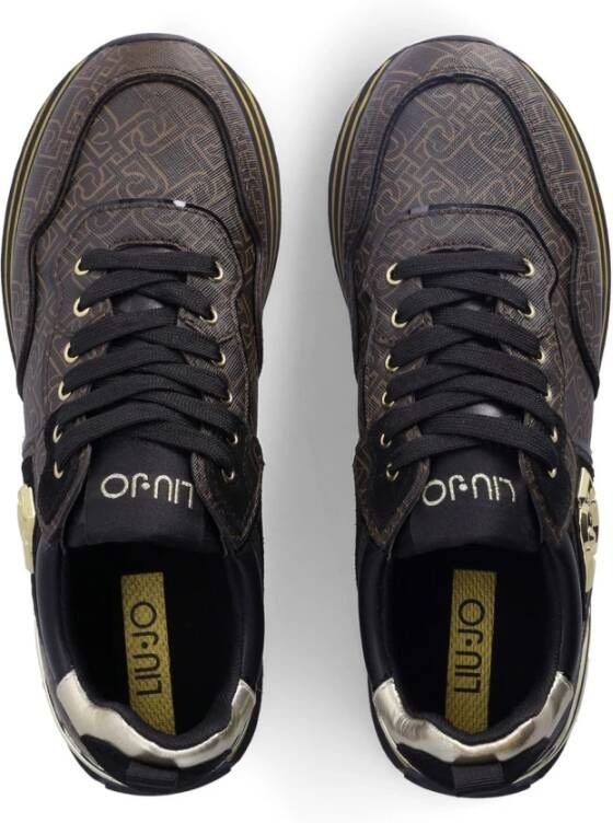 Liu Jo Bruine leren sneakers