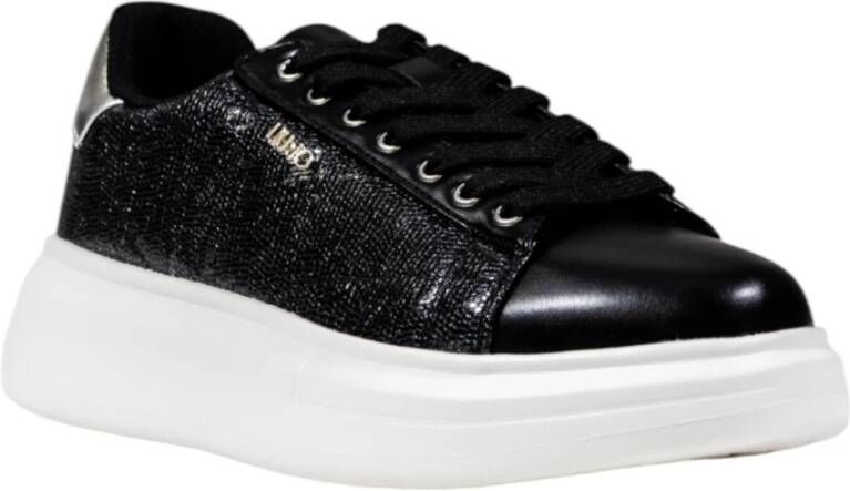 Liu Jo Damessneakers met glittereffect en metallic detail