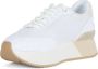 Liu Jo Denim Effect Platform Sneakers White Dames - Thumbnail 2