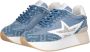 Liu Jo Denim Sneakers met Glitterdetail Blue Dames - Thumbnail 5