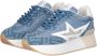 Liu Jo Denim Sneakers met Glitterdetail Blue Dames - Thumbnail 2