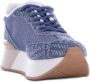 Liu Jo Denim Sneakers met Glitterdetail Blue Dames - Thumbnail 5