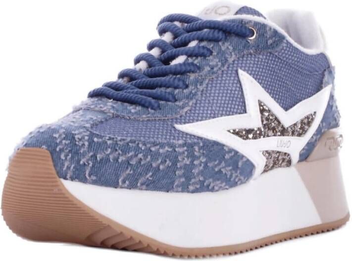 Liu Jo Denim Sport Sneakers Blue Dames