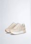 Liu Jo Sportieve Suède Sneakers met Mesh Details Beige Dames - Thumbnail 31