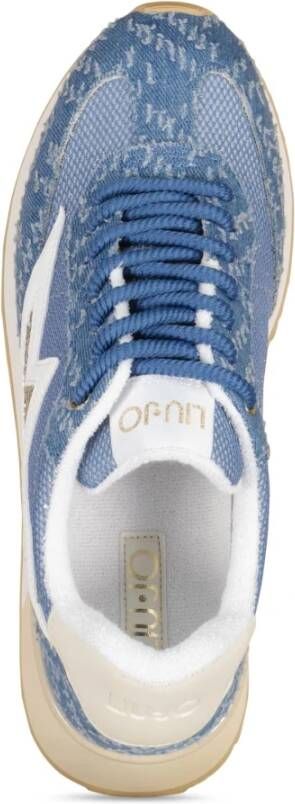 Liu Jo Dromerige Denim Sneakers Blue Dames