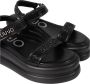 Liu Jo Stijlvolle platte sandalen voor de zomer Black Dames - Thumbnail 5