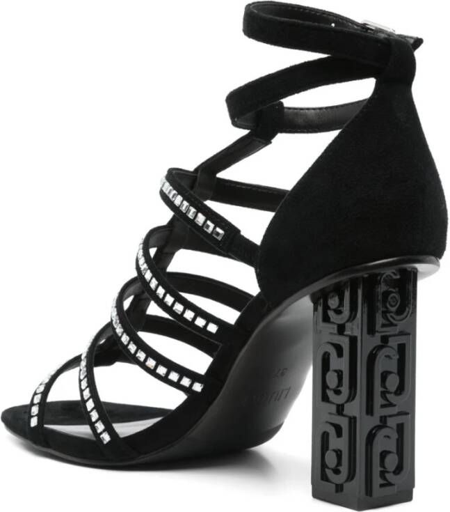 Liu Jo Elegante Nero Sandalen voor Vrouwen