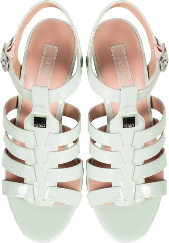 Liu Jo Elegante Ronde Neus Sandalen Green Dames
