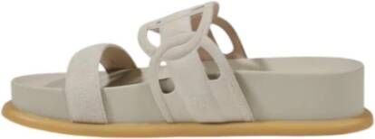 Liu Jo Elegante Stoffen Pantoffels met Strikdetail Gray Dames