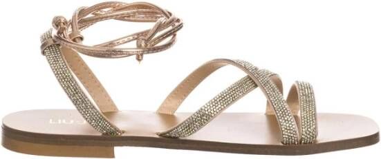 Liu Jo Platte Sandalen met Bandjes voor Dames Beige Dames