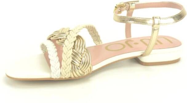 Liu Jo Platte sandalen in beige en goud Beige Dames