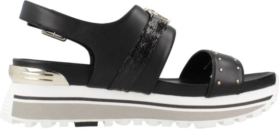 Liu Jo Flat Sandals Black Dames