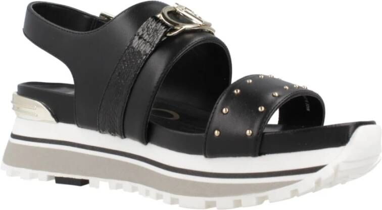 Liu Jo Flat Sandals Black Dames