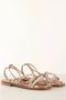 Liu Jo Platte Sandalen met Bandjes voor Dames Beige Dames - Thumbnail 8