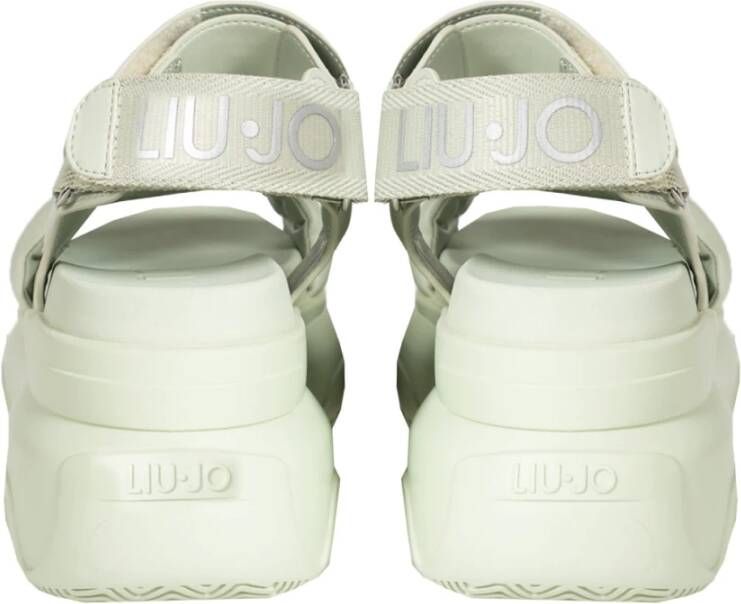 Liu Jo Flat Sandals Green Dames